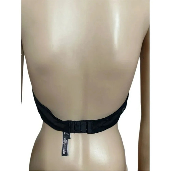 Victoria's Secret Women's Black Lace Bralette L Halter Keyhole Detail - Picture 3 of 6